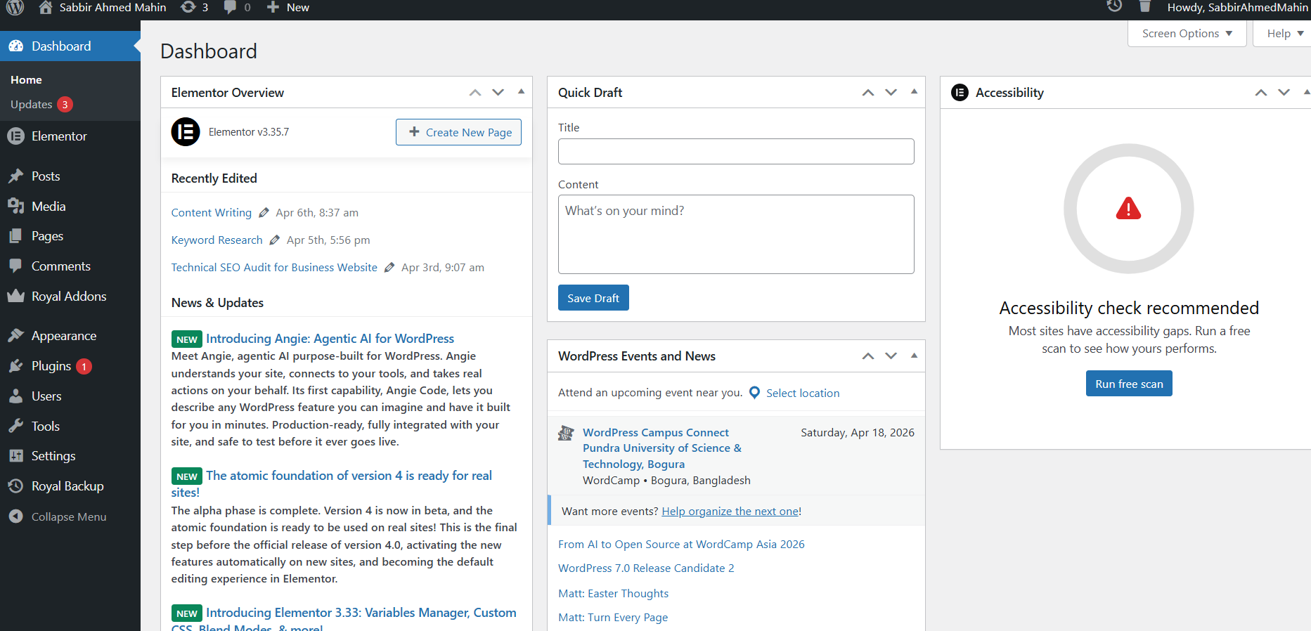 WordPress Debveloper